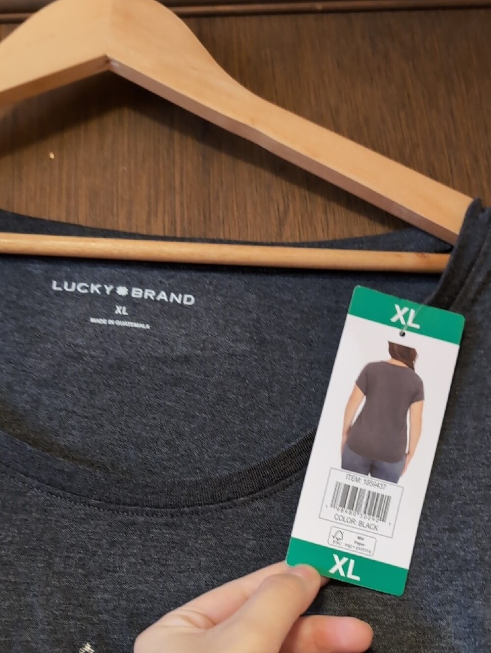 Lucky Brand Dark Charcoal Sun & Moon Graphic Tee - Picture 2 of 2